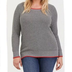 Torrid rib trim sweater